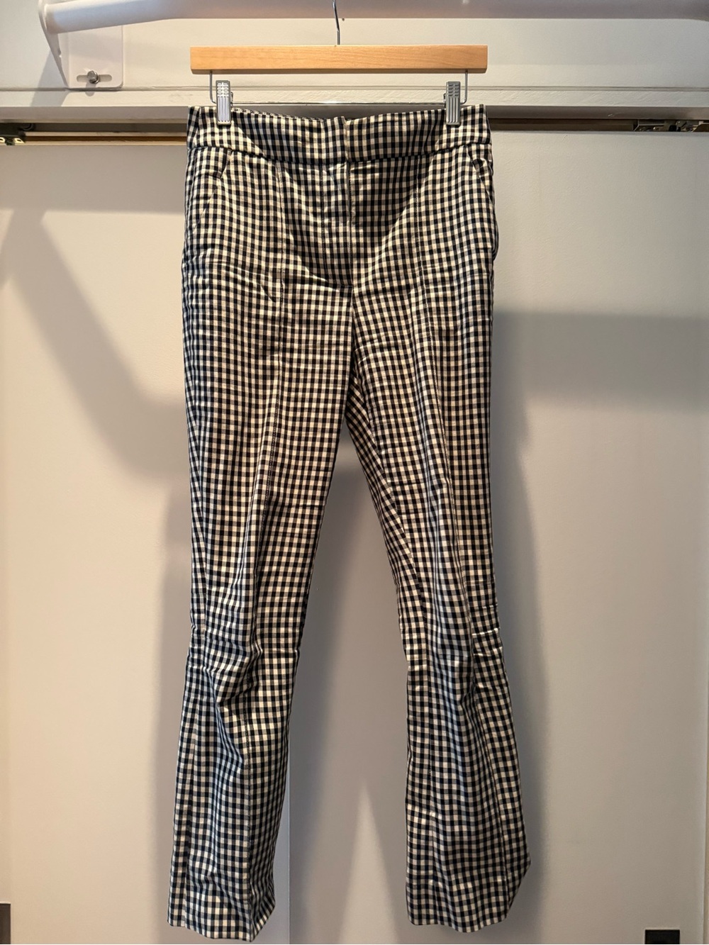 Veronica Beard Black and White Gingham Pants